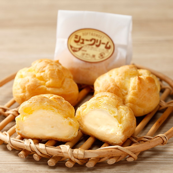 【10月10日(土)お届け】はやし屋 シュークリーム(4個) 　～ネットデパ地下