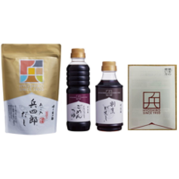 [グロサリー（アイエムシー）] 味の兵四郎 だし・つゆ・かえしセット（K-3）