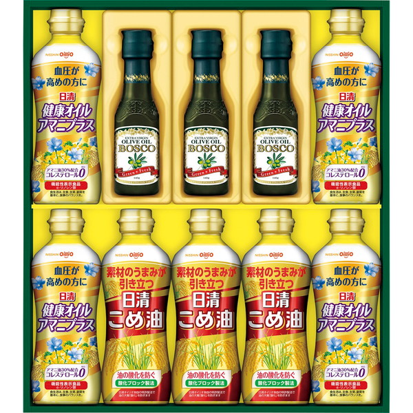 [解体セール][日清] ボスコオリーブ＆ヘルシーオイルギフト[ＢＭ５０Ａ]