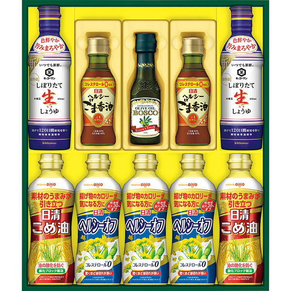 [解体セール][日清] バラエティオイル[キッコーマン] しぼりたて生しょうゆ[ＮＫ５０]