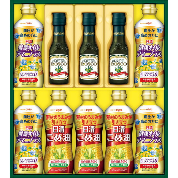 [ＢＭ５０Ａ] 「日清」ボスコオリーブ＆ヘルシーオイルギフト【解体セール】