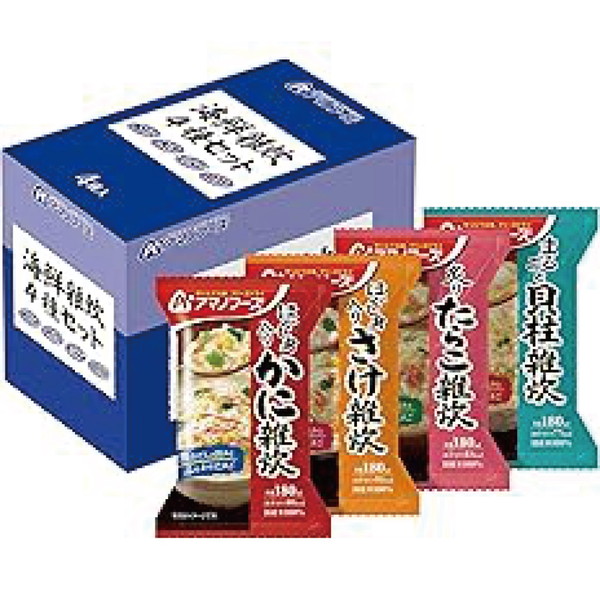 [アマノフーズ] 海鮮雑炊4種セット4食【解体セール】