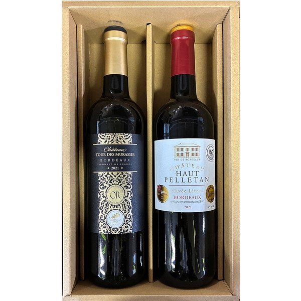 [KL-30] フランスボルドー金賞受賞赤ワイン2本セット[解体セール]