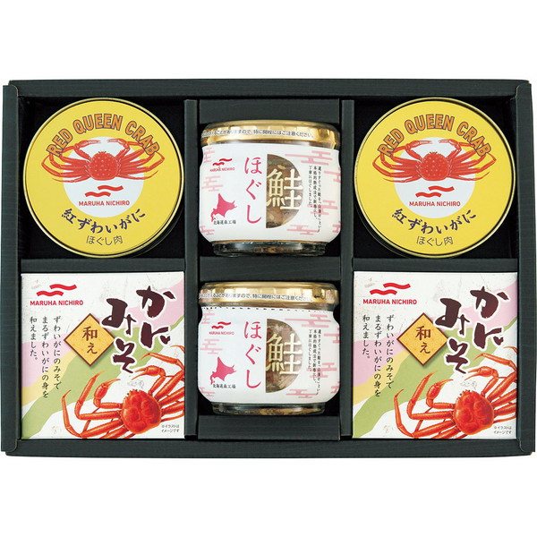[KSM-5] 「マルハニチロ」かに缶詰・鮭瓶詰詰合せ[解体セール]