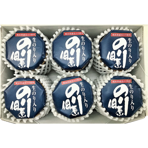 [RT-24] ご自宅用　「通宝」生のり入りのり佃煮６本セット[解体セール]