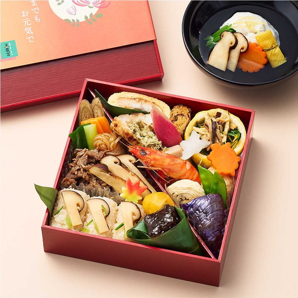 [京料理 美濃吉] 国産松茸の松茸づくし御膳(1折）