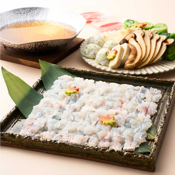 [京料理 美濃吉] 国産松茸と名残鱧のしゃぶしゃぶ（2人前）