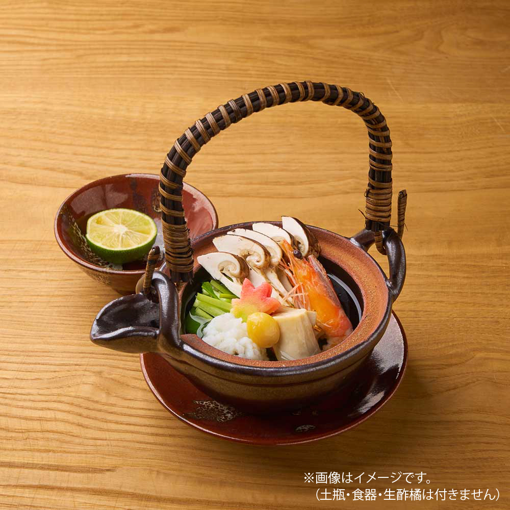 [京料理 美濃吉] 国産松茸の土瓶蒸し（2人前）