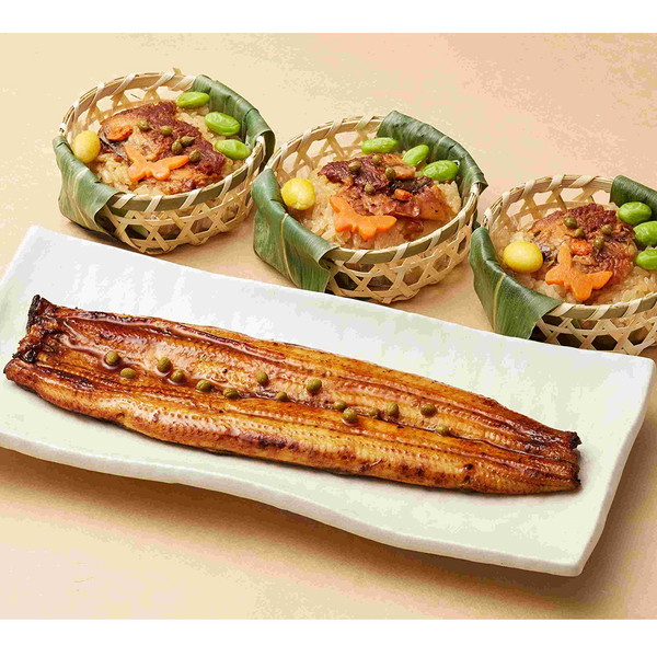 [京料理 美濃吉] 敬老の日 鰻蒲焼と鰻飯蒸し詰合せ （UK-80）