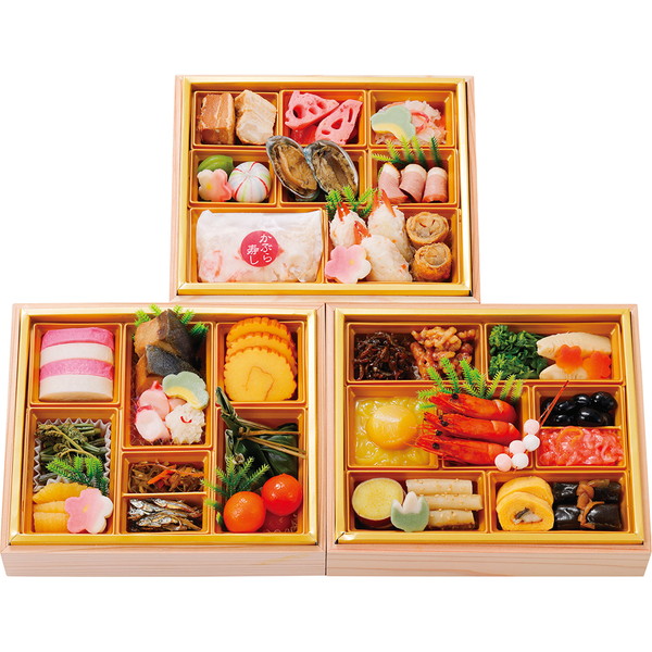 122 [金城樓] 料亭おせち三段(金城30)