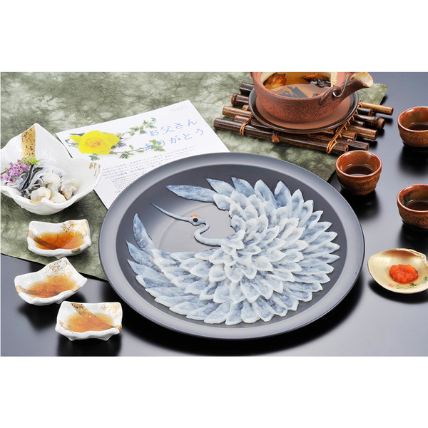 [ふく太郎本部]父の日 とらふく刺身 慶祝鶴（3人前）