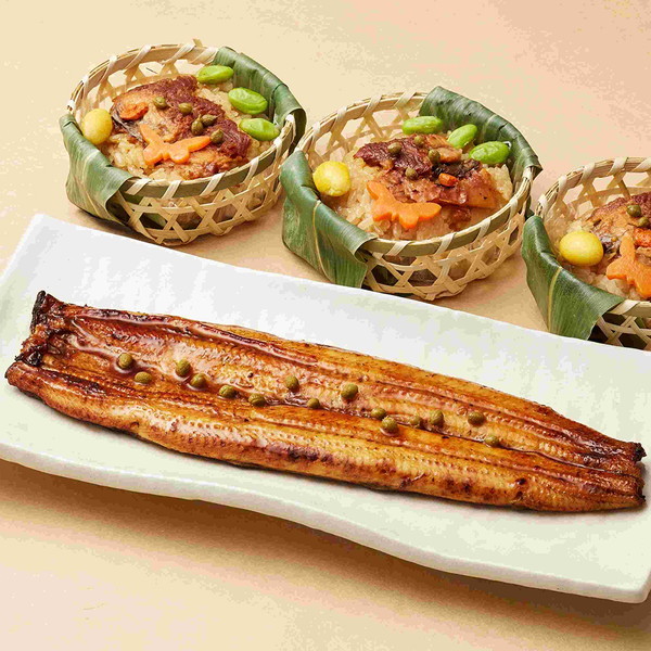 [京料理　美濃吉] 父の日　鰻蒲焼と鰻飯蒸し詰合せ（UK-80）