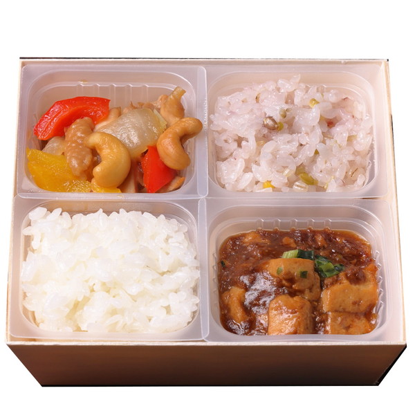 [エブリミールマーケット（proton)] 手毬中華 鶏カシューナッツ炒めと麻婆豆腐