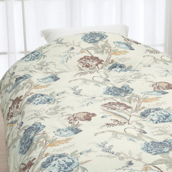 [ロマンス小杉] 羽毛合掛け布団 グリーン系 150×210㎝