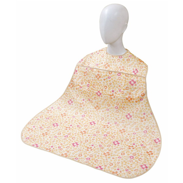 ディナーエプロン（ポケット付き） スミレ（オレンジ） [6077]