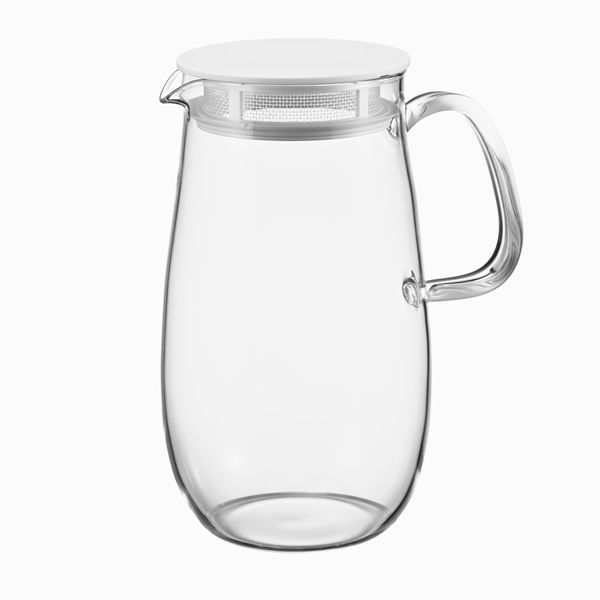 レンジでかんたん麦茶ポット ホワイト XMP-1000-W[理由ありお買得品]