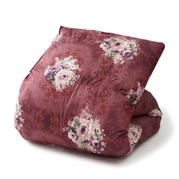 [大津コーポレーション] 二層式キルト　羽毛ふとん（デーローズ） ピンク  [4607093E]