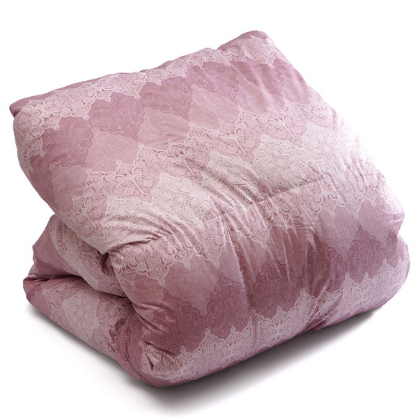 [大津コーポレーション] 二層式キルト　羽毛ふとん（エミル） ピンク  [580293]