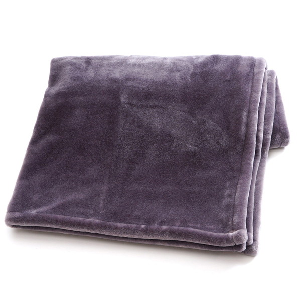 [大津コーポレーション] 超やわらかフェイクファーアクリル毛布 グレー [5221510F]