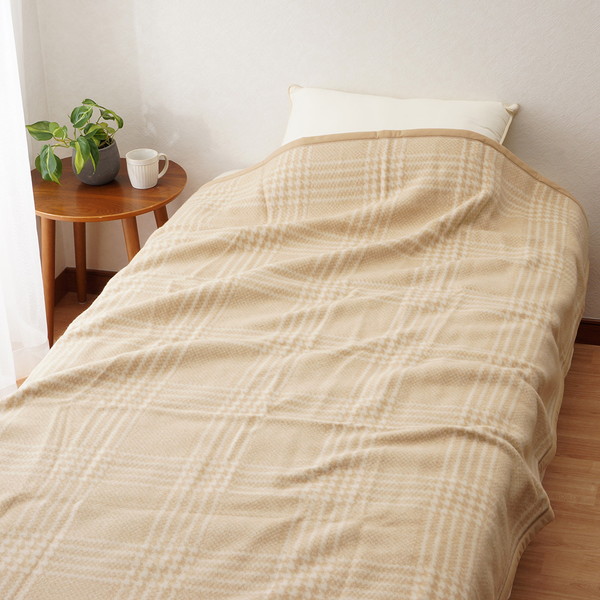 [大津コーポレーション] ウール毛布（毛羽部分） ベージュ  [8241211-3]