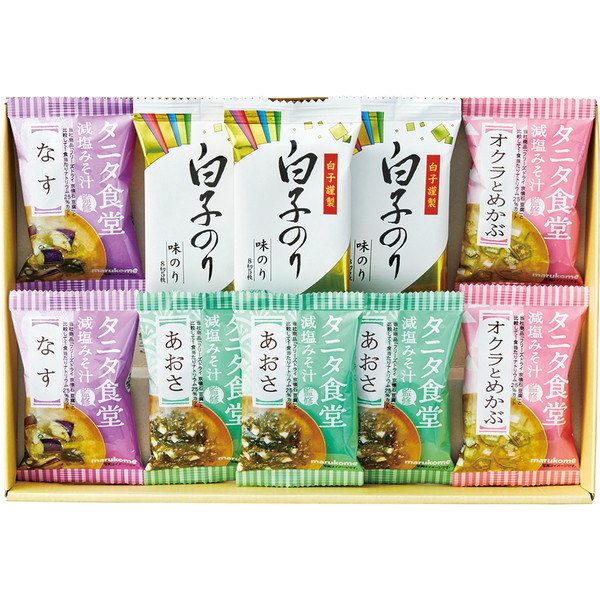 タニタ食堂監修 減塩みそ汁・白子のり詰合せ [ST-25]