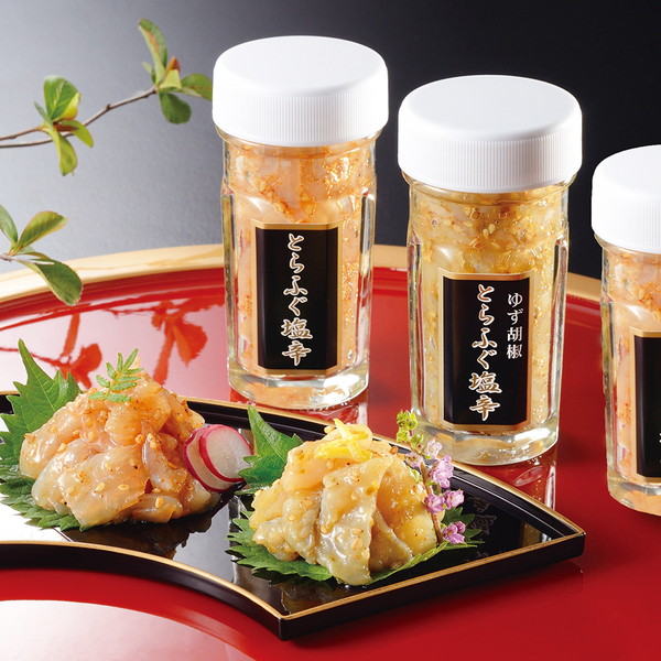 [関とら本店]  とらふく塩辛3本セット