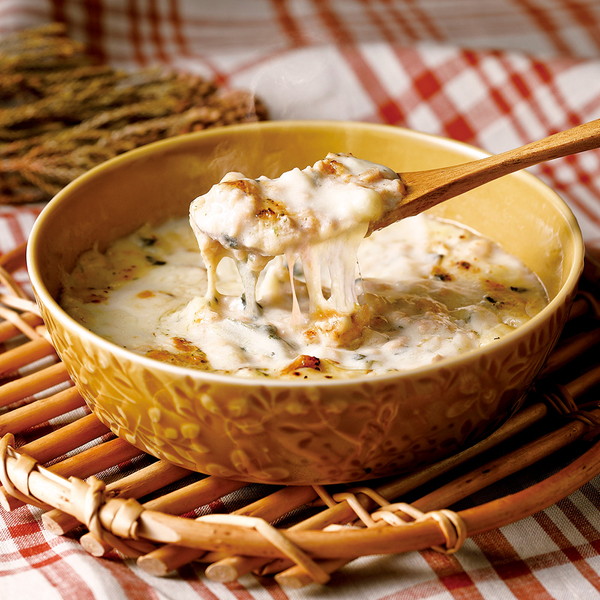 王子スモークサーモン使用スモークサーモングラタン