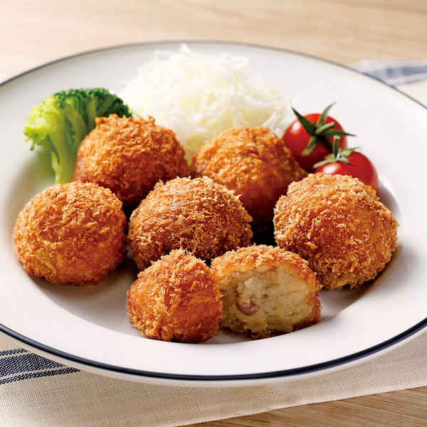 [神戸コロッケ]ベーコンと黒胡椒のプチポテトコロッケ 6個入り