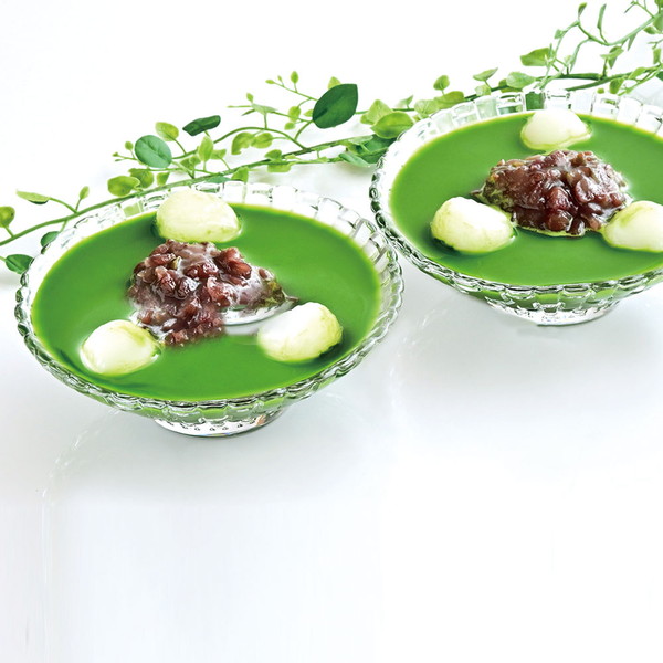 [京都・東山茶寮] 宇治抹茶冷やしぜんざい ６個