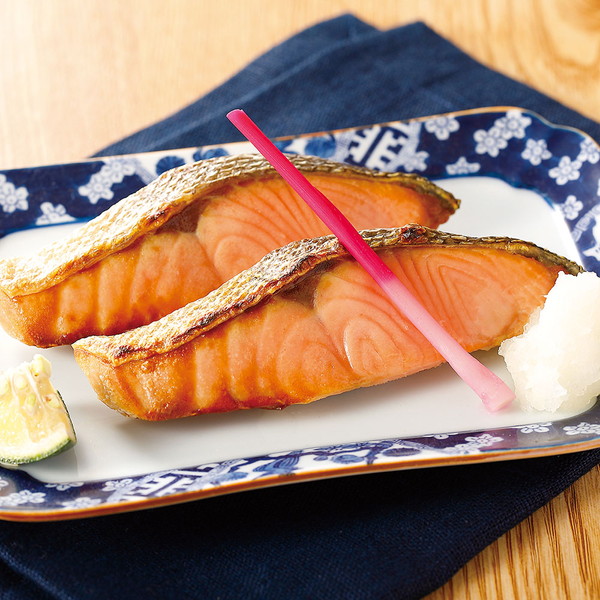 新潟・村上塩引鮭切身（7切）