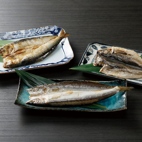 骨まで食べられる焼き魚３種セット（あじ・かます・いわし）