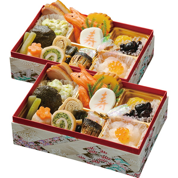 やわらかおせち料理 一人前一段重 (2セット)