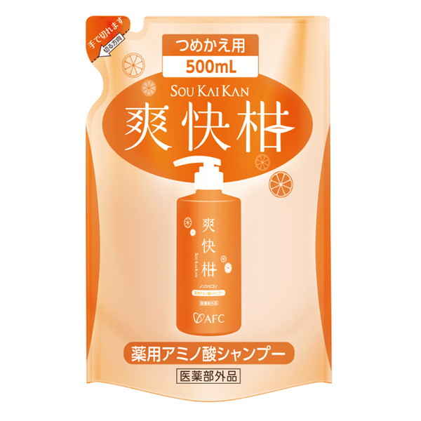 薬用 アミノ酸シャンプー 爽快柑 詰替用 500ｍｌ