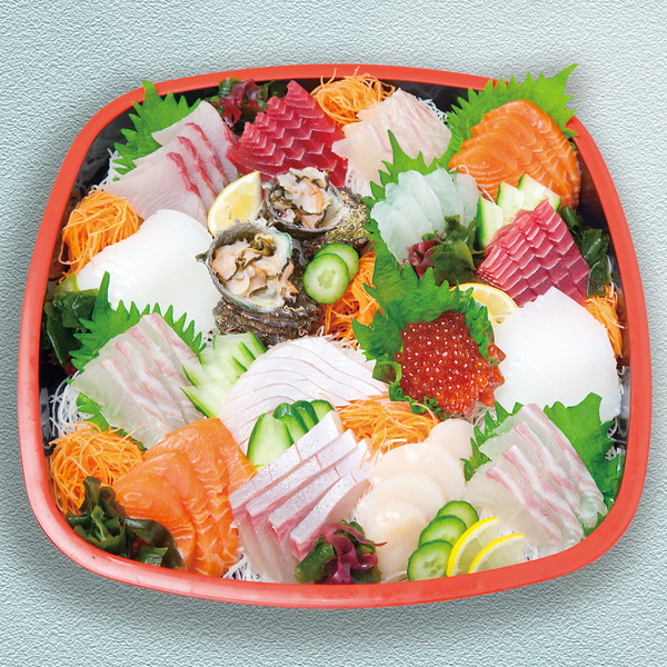 [鮮魚丸福] 本マグロ入刺身盛合せ