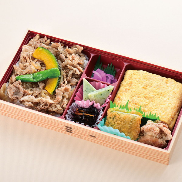 [山みず季] だし巻きと牛めし弁当