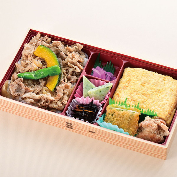 [山みず季] だし巻きと牛めし弁当