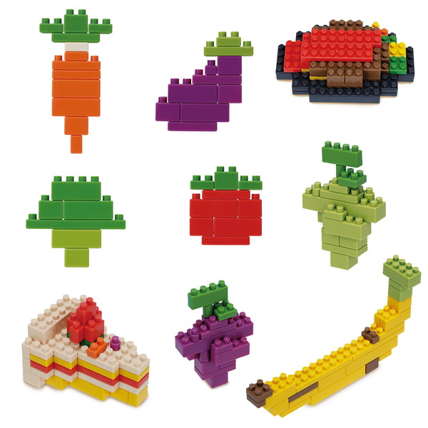 [ダイヤブロック] ダイヤブロック OKOMEIRO(オコメイロ)　いろんなたべもの [ND-15]