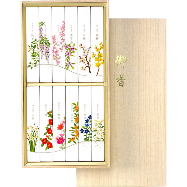 名香 月の花 桐箱 12種入