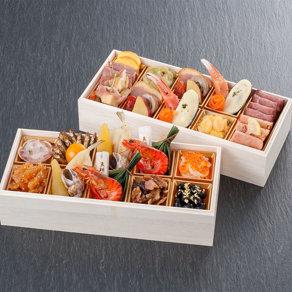 [金沢 「近岡屋」監修] 和洋おせち 二段重 (2人前)