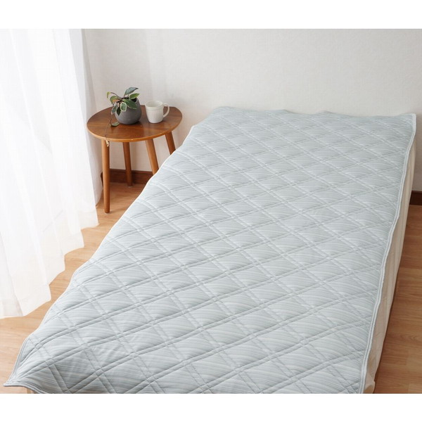 [大津コーポレーション] 接触冷感 敷きパッド ダブル [CCP69051-4] グリーン 140×205cm