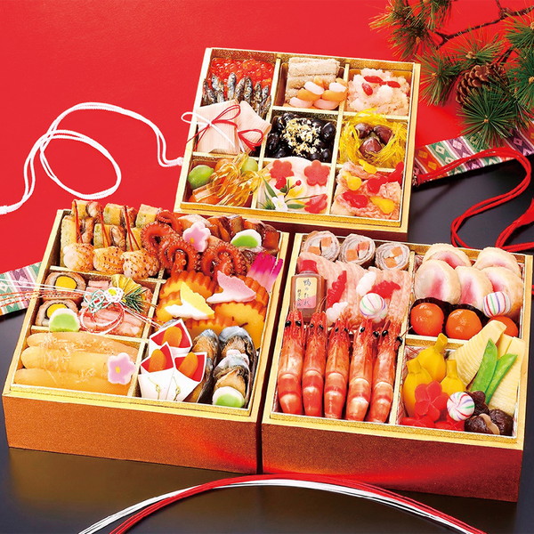 [金鍋料亭] おせち三段重(金鍋35)