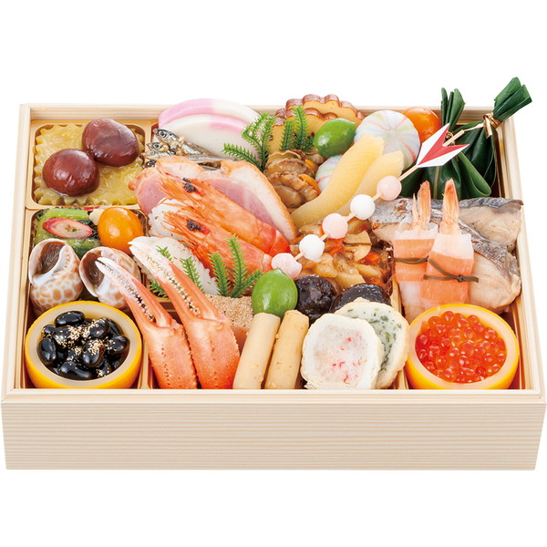 [金沢・近江町市場　旬彩和食　口福] 金沢・近江町市場　旬彩和食　口福一段重(口福128)