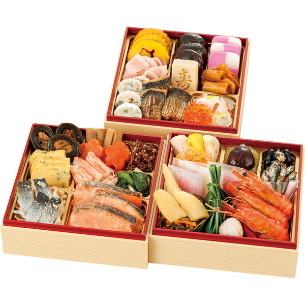 [京都　上桂　旬彩味彩　「いずみ」] 和風おせち三段重(いずみ128)
