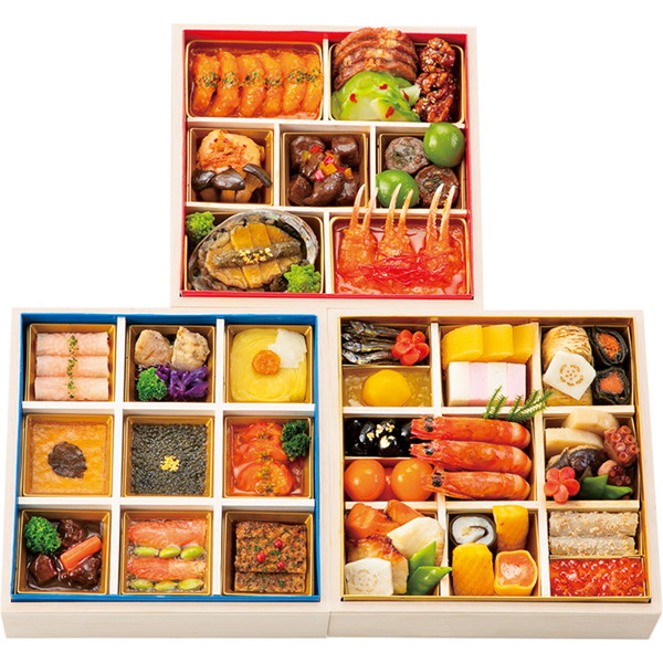 [たん熊北店×三國×トゥーランドット臥龍居　和洋中　三段重] 和洋中三段重(たん熊３店42)