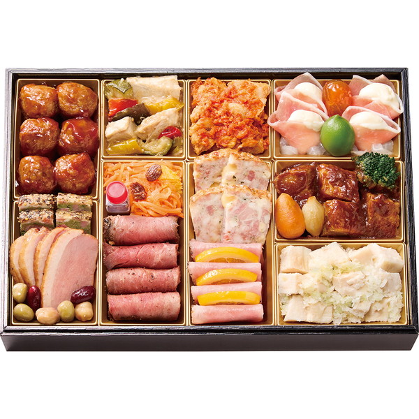 [北海道　北のシェフ] 肉料理　オードブル一段重(北の135)