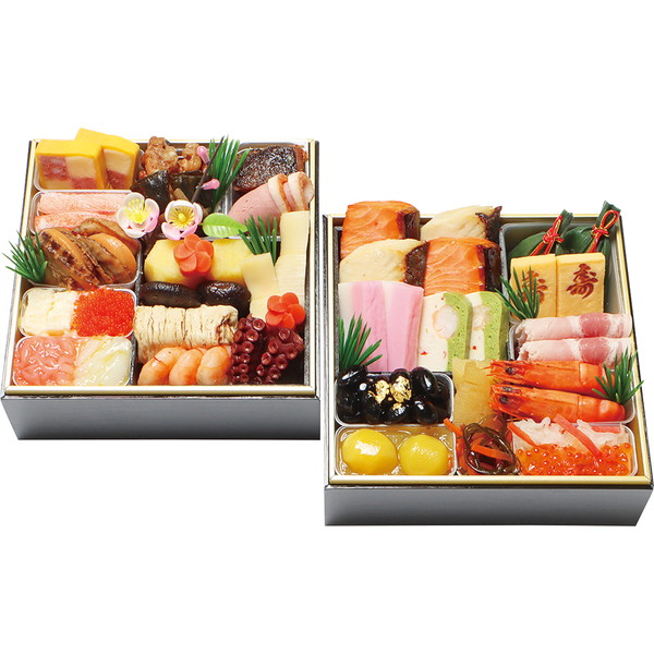 [京・料亭　わらびの里] 料亭の冷凍おせち二段重(ＮＢＲ-１５A)