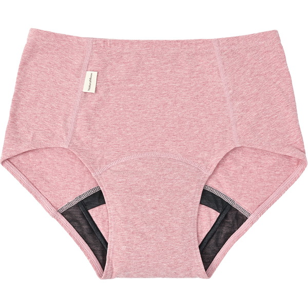 オーガニックコットン 吸水ショーツ ローズピンク M～L