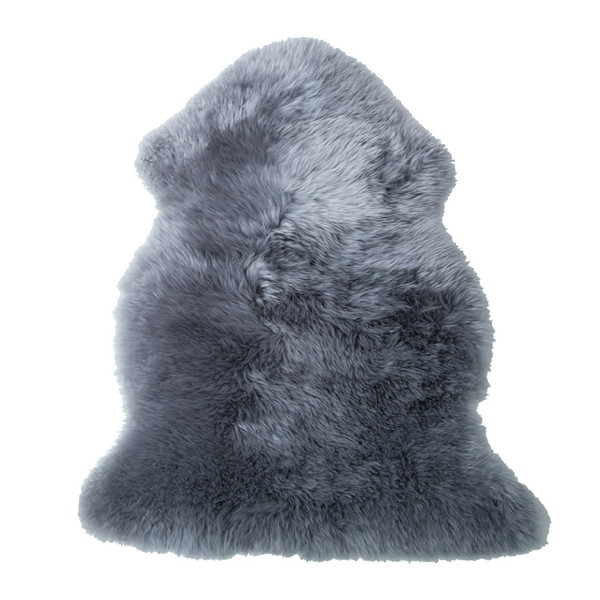 ムートンフリース(長毛タイプ) 58×85cm グレー