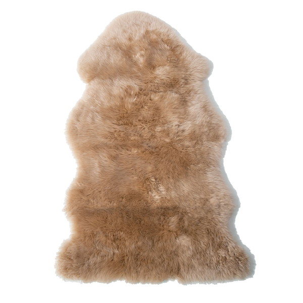 ムートンフリース(長毛タイプ) 58×120cm ベージュ