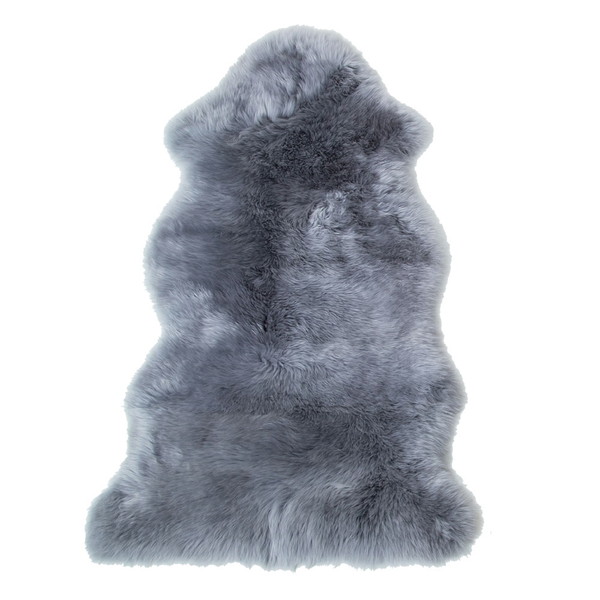 ムートンフリース(長毛タイプ) 58×120cm グレー